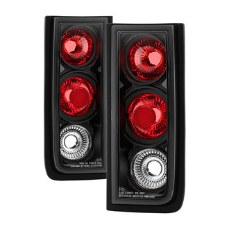 Spyder® - Driver and Passenger Side Black/Red Euro Tail Lights