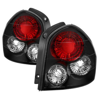 Spyder® - Driver and Passenger Side Black/Red Euro Tail Lights