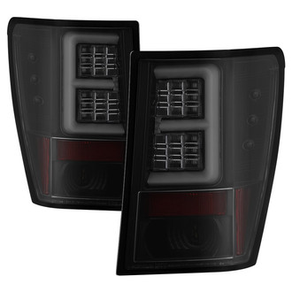 Spyder® - Driver and Passenger Side Black/Smoke Fiber Optic LED Tail Lights