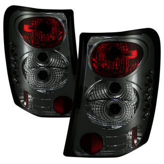 Spyder® - Driver and Passenger Side Chrome Red/Smoke Euro Tail Lights