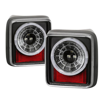 Spyder® - Driver and Passenger Side Black Sequential Fiber Optic LED Tail Lights