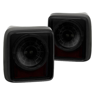 Spyder® - Driver and Passenger Side Black/Smoke Sequential Fiber Optic LED Tail Lights