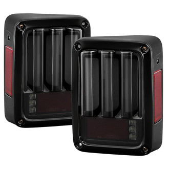 Spyder® - Driver and Passenger Side Black/Smoke Sequential Fiber Optic LED Tail Lights