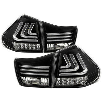 Spyder® - Driver and Passenger Side Black Fiber Optic LED Tail Lights