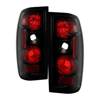 Spyder® - Driver and Passenger Side Black/Red Euro Tail Lights
