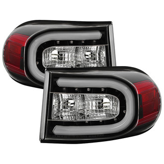 Spyder® - Driver and Passenger Side Black/Red Fiber Optic LED Tail Lights