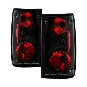 Spyder® ALT-YD-TP89-BK - Driver and Passenger Side Black/Red Euro Tail Lights
