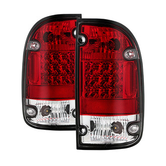 Spyder® - Driver and Passenger Side Chrome/Red LED Tail Lights