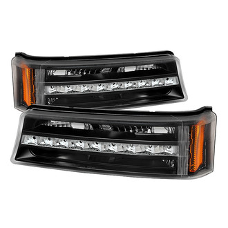 Spyder® - Black/Chrome LED Turn Signal/Parking Lights