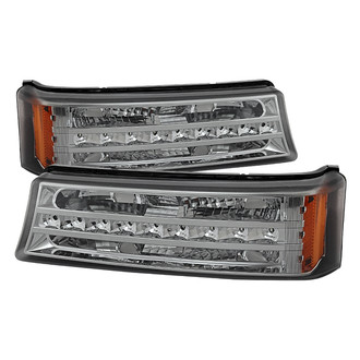 Spyder® - Chrome Smoke LED Turn Signal/Parking Lights