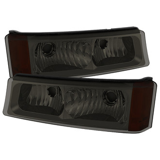 Spyder® - Chrome Smoke Crystal Turn Signal/Parking Lights