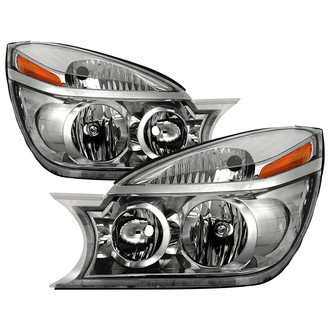 Spyder® - Driver and Passenger Side Chrome Euro Headlights