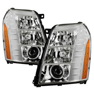 Spyder® - Driver and Passenger Side Chrome Factory Style Projector Headlights