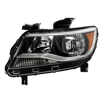 Spyder® - Driver Side Black/Chrome Factory Style Headlight