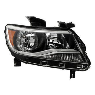 Spyder® - Passenger Side Black/Chrome Factory Style Headlight