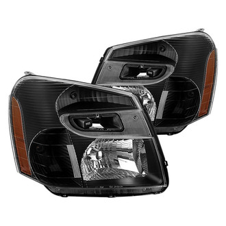 Spyder® - Driver and Passenger Side Black Euro Headlights