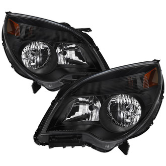 Spyder® - Driver and Passenger Side Black Euro Headlights