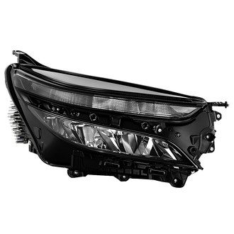 Spyder® - Passenger Side Chrome Factory Style LED Headlight