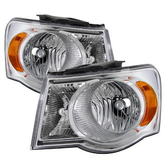 Spyder® - Driver and Passenger Side Chrome Factory Style Headlights
