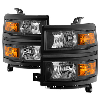 Spyder® - Driver and Passenger Side Black Factory Style Headlights