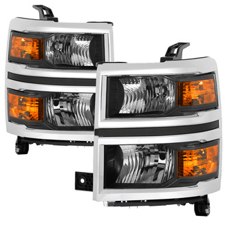 Spyder® - Driver and Passenger Side Black Factory Style Headlights