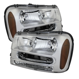 Spyder® - Driver and Passenger Side Chrome Euro Headlights