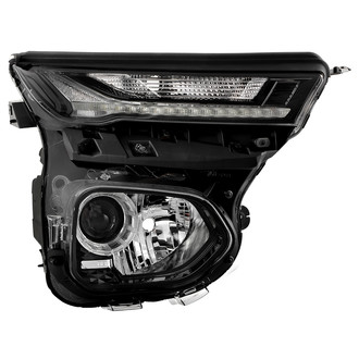 Spyder® - Passenger Side Black Factory Style Projector LED Headlight with DRL