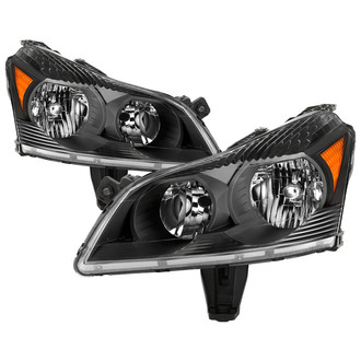 Spyder® - Driver and Passenger Side Black Euro Headlights