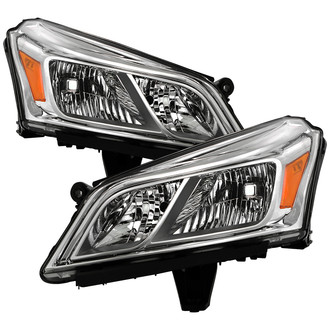 Spyder® - Driver and Passenger Side Chrome Euro Headlights
