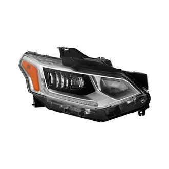Spyder® - Passenger Side Black/Chrome Factory Style Projector LED Headlight with DRL