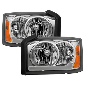 Spyder® - Driver and Passenger Side Chrome LED DRL Bar Headlights