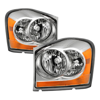 Spyder® - Driver and Passenger Side Chrome Factory Style Headlights