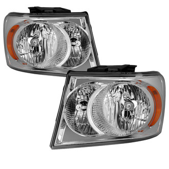Spyder® - Driver and Passenger Side Chrome Factory Style Headlights