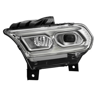 Spyder® - Driver Side Chrome Factory Style Switchback DRL Bar Projector LED Headlight