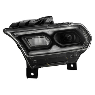 Spyder® - Driver Side Black Factory Style DRL Bar Projector LED Headlight