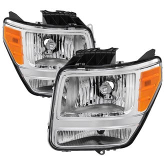 Spyder® - Driver and Passenger Side Chrome Factory Style Headlights