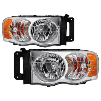 Spyder® - Driver and Passenger Side Chrome Euro Headlights