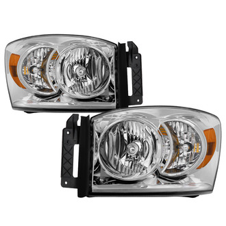 Spyder® - Driver and Passenger Side Chrome Euro Headlights