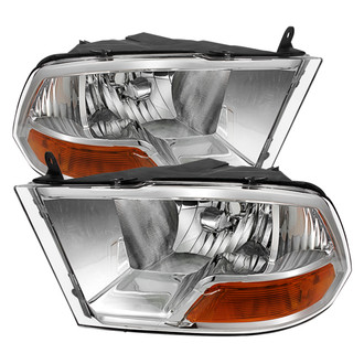 Spyder® - Driver and Passenger Side Chrome Euro Headlights