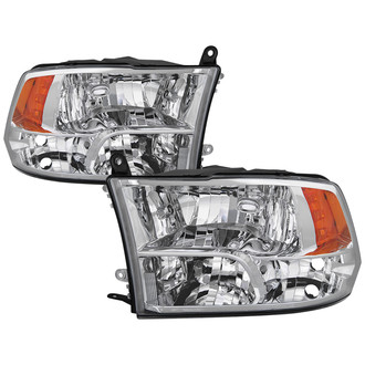 Spyder® - Driver and Passenger Side Chrome Factory Style Headlights