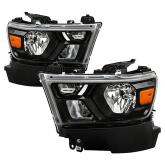Spyder® - Driver and Passenger Side Black Factory Style Headlights