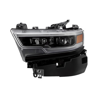 Spyder® - Driver Side Black Factory Style Projector LED Headlight with DRL