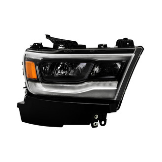 Spyder® - Passenger Side Black Factory Style LED Headlight with DRL