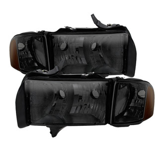 Spyder® - Driver and Passenger Side Chrome/Smoke Euro Headlights