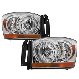 Spyder® - Driver and Passenger Side Chrome Euro Headlights