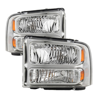 Spyder® - Driver and Passenger Side Chrome Euro Headlights