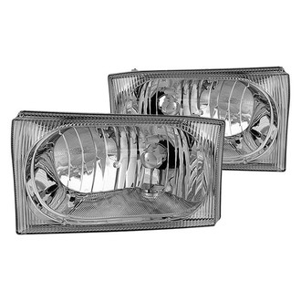 Spyder® - Driver and Passenger Side Chrome Euro Headlights