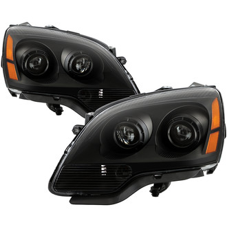 Spyder® - Driver and Passenger Side Black Projector Headlights