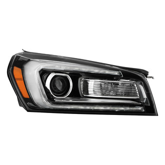 Spyder® - Passenger Side Black/Chrome Factory Style LED DRL Bar Projector Headlight