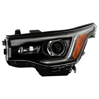Spyder® - Driver Side Black Factory Style LED DRL Bar Projector Headlight